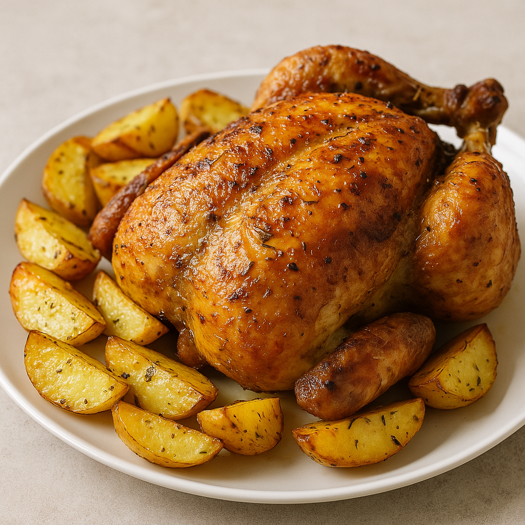 Kurczak pieczony z ziemniakami